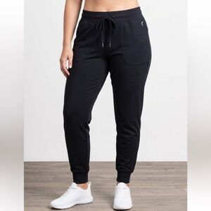 ZYIA Active Jogger Pant Black Athletic Activewear Lounge Comfortable Workout